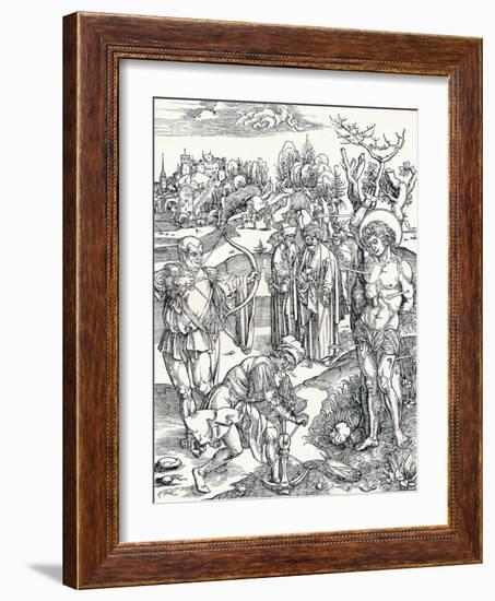 The Martyrdom of St Sebastian, C1495-Albrecht Dürer-Framed Giclee Print