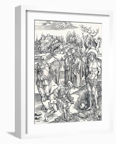 The Martyrdom of St Sebastian, C1495-Albrecht Dürer-Framed Giclee Print