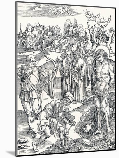 The Martyrdom of St Sebastian, C1495-Albrecht Dürer-Mounted Giclee Print