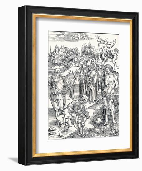 The Martyrdom of St Sebastian, C1495-Albrecht Dürer-Framed Giclee Print