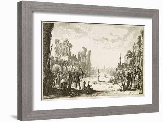 The Martyrdom of St Sebastian-Jacques Callot-Framed Giclee Print