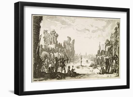 The Martyrdom of St Sebastian-Jacques Callot-Framed Giclee Print