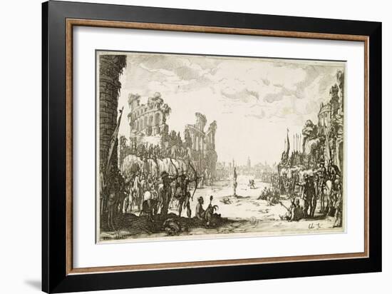 The Martyrdom of St Sebastian-Jacques Callot-Framed Giclee Print