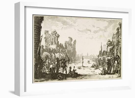 The Martyrdom of St Sebastian-Jacques Callot-Framed Giclee Print