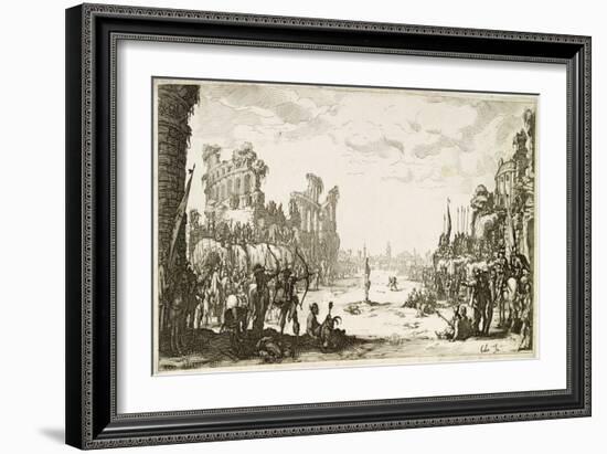 The Martyrdom of St Sebastian-Jacques Callot-Framed Giclee Print