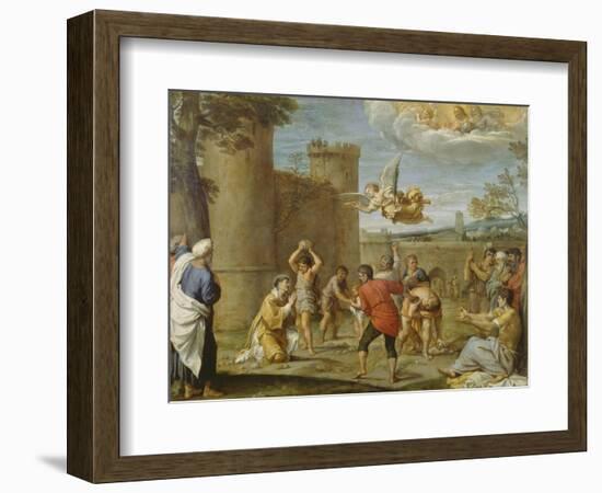 The Martyrdom of St. Stephen-Annibale Carracci-Framed Giclee Print