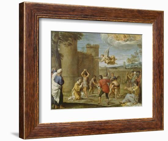 The Martyrdom of St. Stephen-Annibale Carracci-Framed Giclee Print