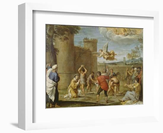 The Martyrdom of St. Stephen-Annibale Carracci-Framed Giclee Print