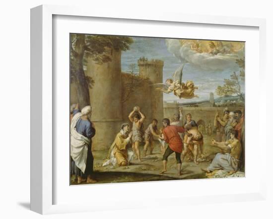 The Martyrdom of St. Stephen-Annibale Carracci-Framed Giclee Print