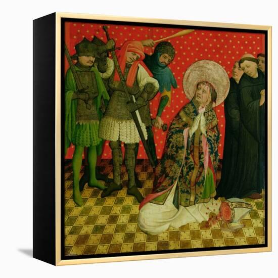 The Martyrdom of St. Thomas of Canterbury, Panel from the St. Thomas Altar from St. John's Church-Master Francke-Framed Premier Image Canvas