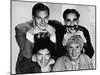 The Marx Brothers, Top Zeppo Marx, Groucho Marx, Bottom Chico Marx, Harpo Marx, Early 1930s-null-Mounted Photo
