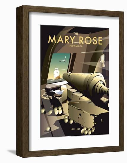 The Mary Rose, Portsmouth - Dave Thompson Contemporary Travel Print-Dave Thompson-Framed Art Print