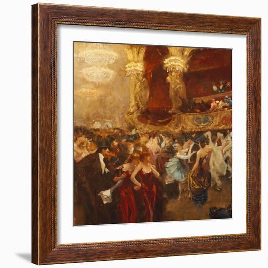 The Masked Ball at l'Opera-Charles Hermans-Framed Giclee Print