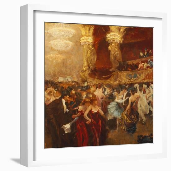 The Masked Ball at l'Opera-Charles Hermans-Framed Giclee Print