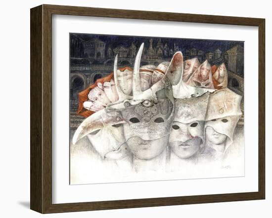 The Masks-Skarlett-Framed Giclee Print