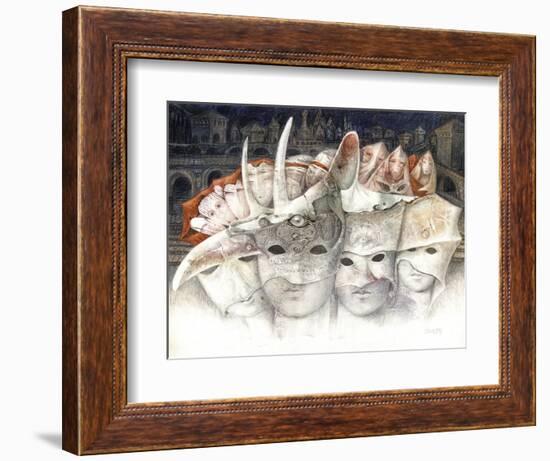 The Masks-Skarlett-Framed Giclee Print