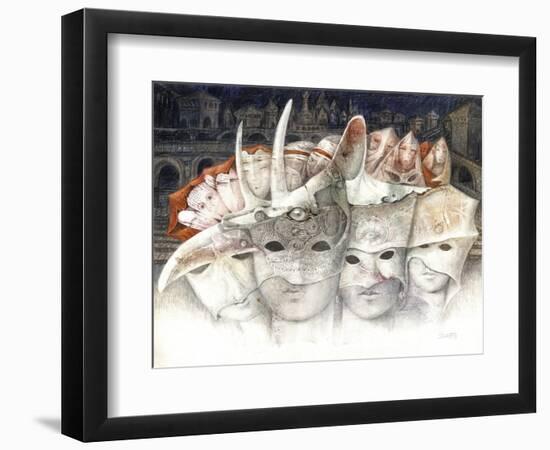 The Masks-Skarlett-Framed Giclee Print