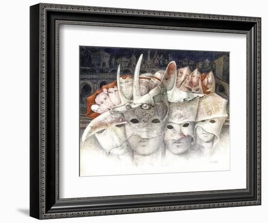 The Masks-Skarlett-Framed Giclee Print
