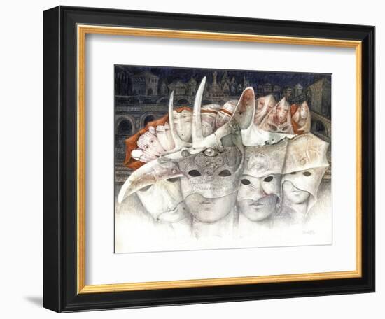 The Masks-Skarlett-Framed Giclee Print