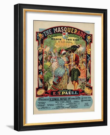 The Masquerade March Two Step, Sam DeVincent Collection, National Museum of American History-null-Framed Art Print