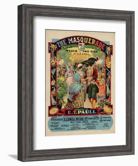The Masquerade March Two Step, Sam DeVincent Collection, National Museum of American History-null-Framed Art Print