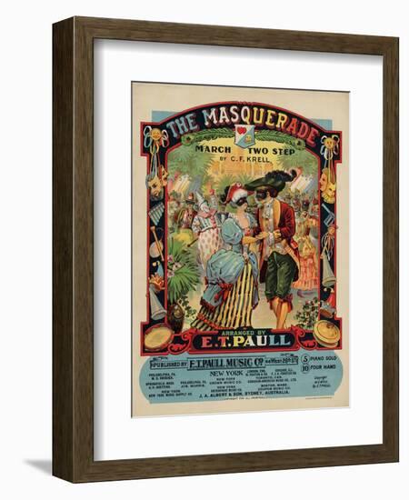 The Masquerade March Two Step, Sam DeVincent Collection, National Museum of American History-null-Framed Art Print