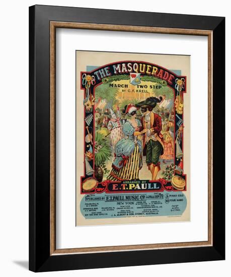 The Masquerade March Two Step, Sam DeVincent Collection, National Museum of American History-null-Framed Art Print