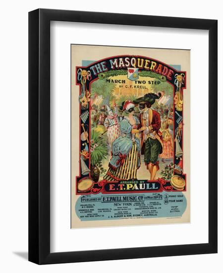 The Masquerade March Two Step, Sam DeVincent Collection, National Museum of American History-null-Framed Art Print