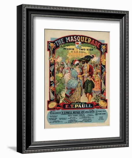 The Masquerade March Two Step, Sam DeVincent Collection, National Museum of American History-null-Framed Art Print