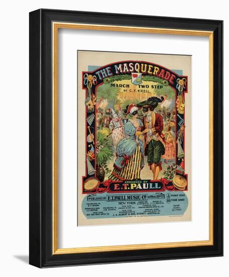 The Masquerade March Two Step, Sam DeVincent Collection, National Museum of American History--Framed Art Print