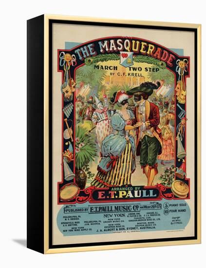 The Masquerade March Two Step, Sam DeVincent Collection, National Museum of American History-null-Framed Stretched Canvas