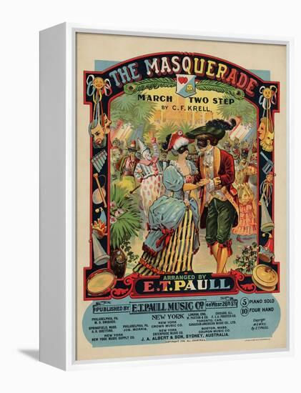 The Masquerade March Two Step, Sam DeVincent Collection, National Museum of American History-null-Framed Stretched Canvas