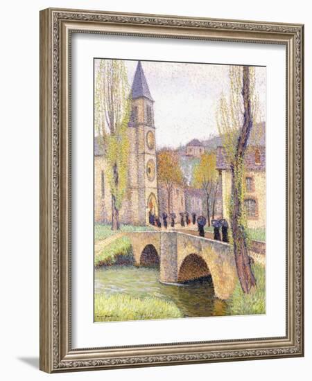 The Mass Hour at Bastide Du Vert, C.1920-Henri Martin-Framed Giclee Print