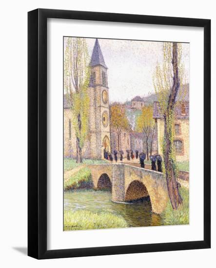 The Mass Hour at Bastide Du Vert, C.1920-Henri Martin-Framed Giclee Print