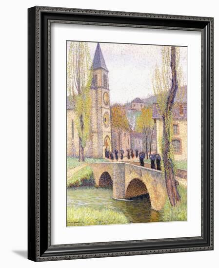 The Mass Hour at Bastide Du Vert, C.1920-Henri Martin-Framed Giclee Print