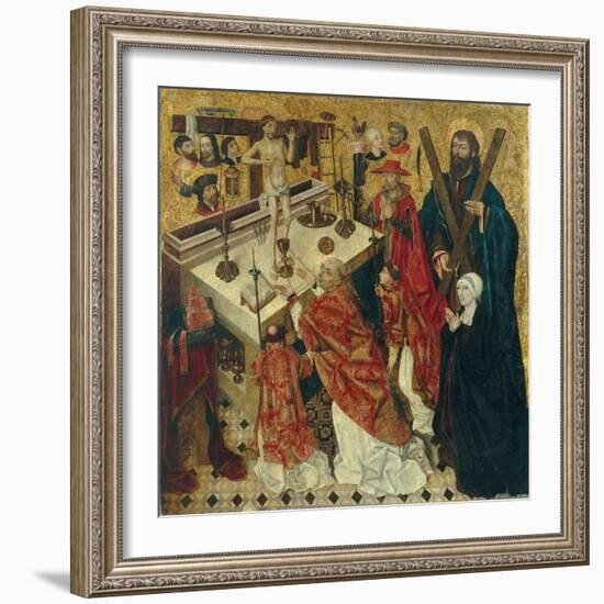 The Mass of Saint Gregory the Great-Diego De La Cruz-Framed Giclee Print