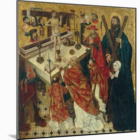 The Mass of Saint Gregory the Great-Diego De La Cruz-Mounted Giclee Print