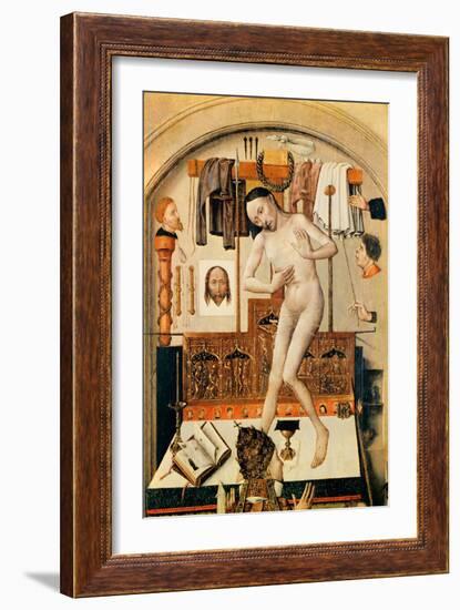 The Mass of St. Gregory the Great (Detail of the Altar) (Oil on Panel)-Robert Campin-Framed Giclee Print