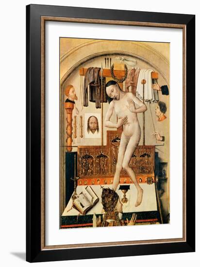 The Mass of St. Gregory the Great (Detail of the Altar) (Oil on Panel)-Robert Campin-Framed Giclee Print