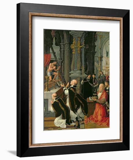 The Mass of St. Gregory-Adriaen Isenbrant-Framed Giclee Print