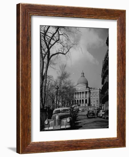 The Massachusettes State Capitol Building-Walter Sanders-Framed Photographic Print