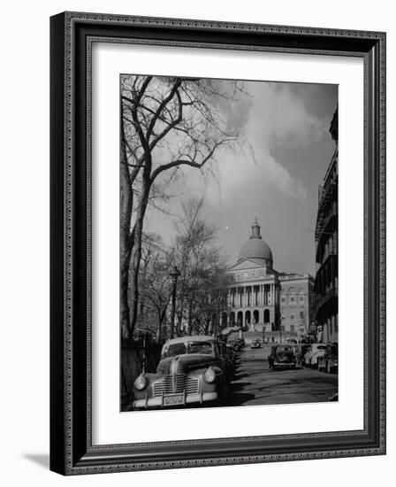 The Massachusettes State Capitol Building-Walter Sanders-Framed Photographic Print