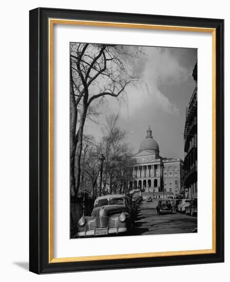 The Massachusettes State Capitol Building-Walter Sanders-Framed Photographic Print