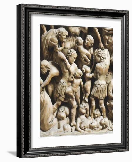 The Massacre of Innocents, Detail from Pergamon or Pulpit-Nicola Pisano-Framed Giclee Print