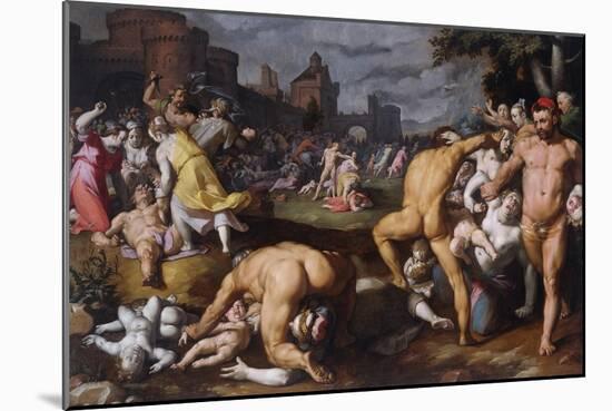 The Massacre of the Innocents, 1590-Cornelis Van Haarlem-Mounted Giclee Print