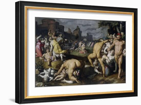 The Massacre of the Innocents, 1590-Cornelis Cornelisz. van Haarlem-Framed Giclee Print