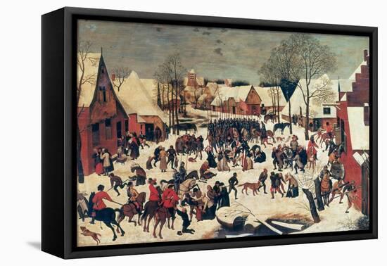 The Massacre of the Innocents, 1593-Pieter Brueghel the Younger-Framed Premier Image Canvas