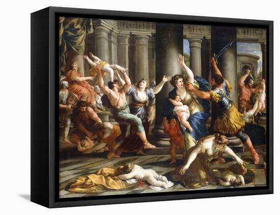 The Massacre of the Innocents, C.1631-Giovanni Francesco Romanelli-Framed Premier Image Canvas