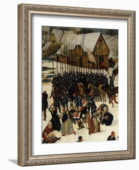 The Massacre of the Innocents (Detail)-Pieter Brueghel the Younger-Framed Giclee Print