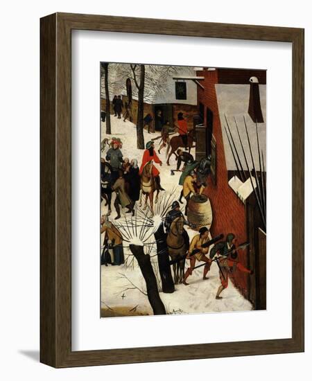 The Massacre of the Innocents (Detail)-Pieter Brueghel the Younger-Framed Giclee Print